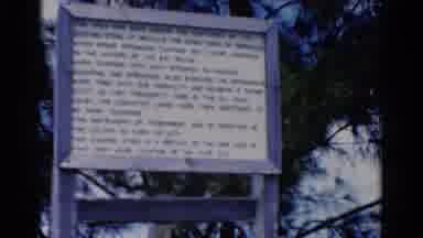 Florida USA (1975): Beach Sign With Family Visiting