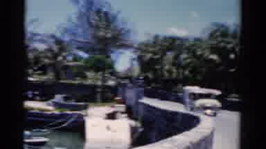 Florida USA (1975): Ladies Path Sea Wall Travelling Boats Harbour Van Mooring