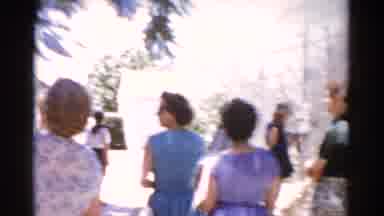 Florida USA (1975): Women Walking In An Outdoor Aquarium Watching A Turtle