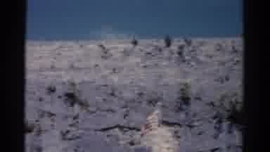 Florida USA (1975): Footage Of A Flag Billowing In The Breeze Amongst Mountainous