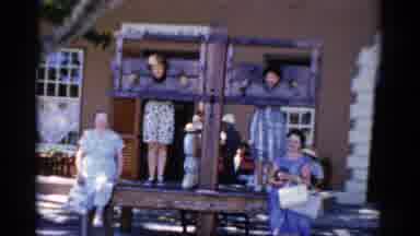 Florida USA (1975): Pair Of Women In Pillory Stocks With Another Pair Of Women