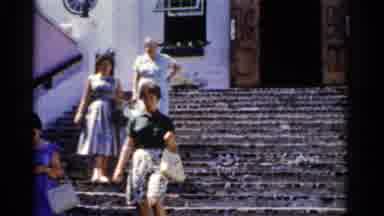 Florida USA (1975): Persons Are Standing Near The Building