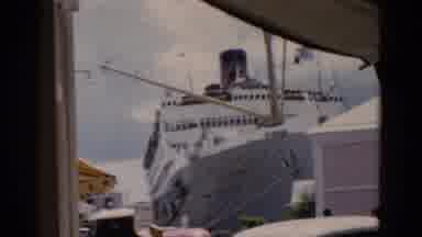 Florida USA (1975): Cruise Ship Getting Ready To Take Off From The Harbour