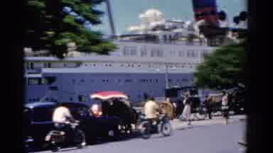 Florida USA (1975): A View Of A Town's Scenery Including Traffic And Boat Dock