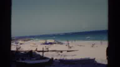 Florida USA (1975): People Enjoying A Hot Day At The Beach
