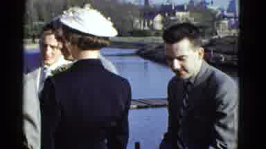 Boston Mass USA (1975): Women Dressed With Hats And Corsages And Men Dressed In