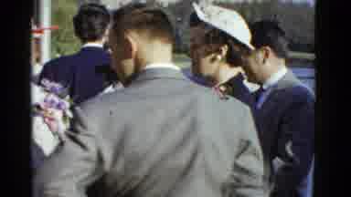 Boston Mass USA (1975): The Married Couples Are Talking Many Relations Eagerly