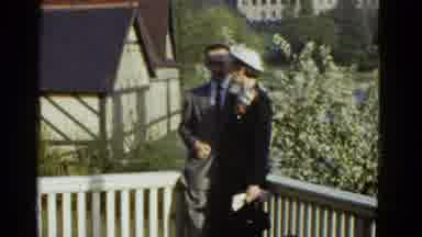 Boston Mass USA (1975): Happy Pair Is Being Photographed In The Nice Spring Day