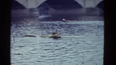 Boston Mass USA (1975): A Man Was Boat Riding Waterfalls And To Man Behind In