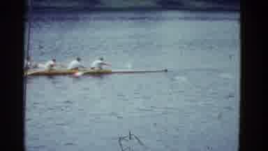 Boston Mass USA (1975): Pleasant Sporting Rowing Competition In Beautiful River On