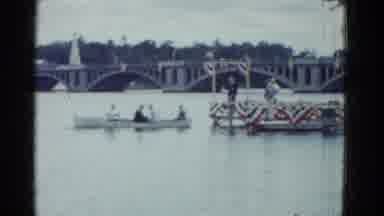 Boston Mass USA (1975): They Are Cruising Around The Bridge In A Happy Boat