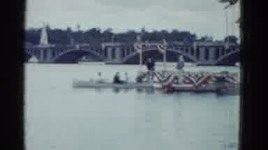 Boston Mass USA (1975): American Holidays On A Boat And River With Patriotism