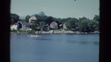 Boston Mass USA (1975): Boat Race Between Two Coxless Fours On A Sunny Day