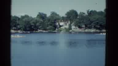 Boston Mass USA (1975): People Rowing Down A River Maybe A Competition Or Just For