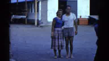 Boston Mass USA (1975): Mother And Father Looks On As Kids Go Down To The Dock And