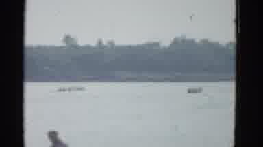 Boston Mass USA (1975): People Racing In Boats