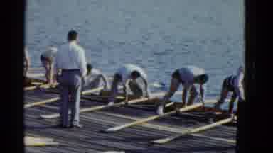 Boston Mass USA (1975): Rowing Competitors At The End Of The Rowing Time