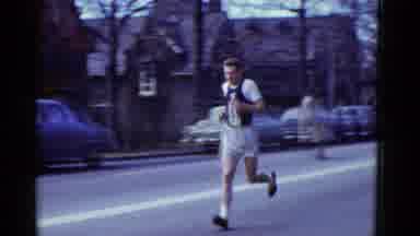 Boston Mass USA (1975): The Tow Guys Are Doing Jogging In The Very Morning Time