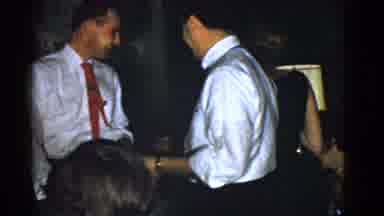 Boston Mass USA (1975): Handshaking Men At Party