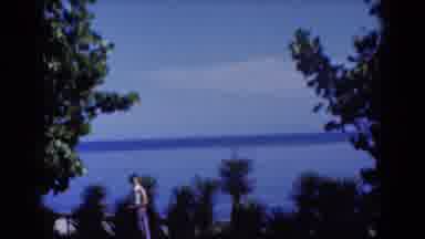 Florida USA (1975): Lady Walking On A Field