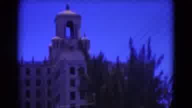 Florida USA (1975): Large Interesting Looking Buildings Next To Green Lawn And