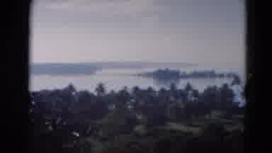 Florida USA (1975): A View Of The Ocean A Busy Highway And Palm Trees