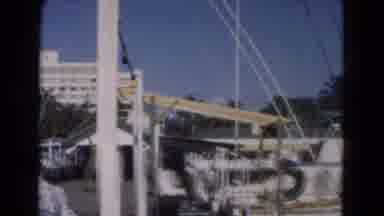 Florida USA (1975): A Coloured Video Of A Boat Park And Three Man