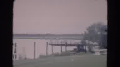 Florida USA (1975): Still Image Of A Dock In The Middle Of A Lake And Then Some
