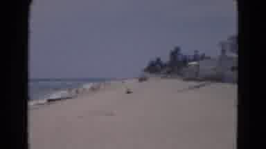 Florida USA (1975): View Of Sandy Beach And Blue Surf On A Bright Sunny Day