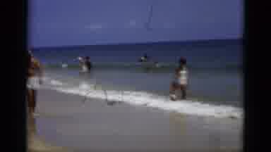 Florida USA (1975): The Couple Walked Past The Man While Many Other People Are In