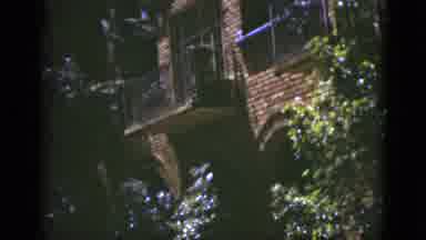 Florida USA (1975): View Of Ivy Covered Balcony And Wall On A Bright Sunny Day