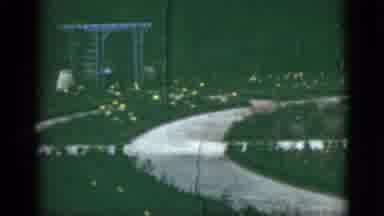 Florida USA (1951): Circular Path Around Green Garden Panorama
