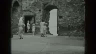 West Germany (1951): Some People Are Visiting A Fort Which Is Old And Partially