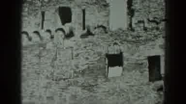West Germany (1951): Castle Fortress Ruins High Stone Wall Towers Architecture