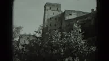 West Germany (1951): Old Ruined Building Made Of Stone Bricks Surrounded By Trees