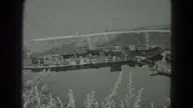 West Germany (1951): There Are Still Boats On River Side With Houses And Also A