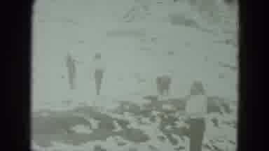 West Germany-1951: People Exploring Snow-Covered Mountain Terrain