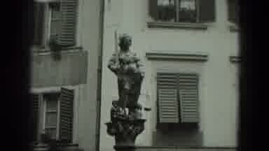 West Germany (1951): Statue And Old Building