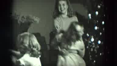 West Germany (1951): Vintage Christmas Dancing Family