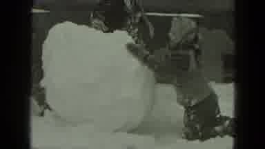 West Germany (1951): The Children Play With One Of The Existing Tasks On The Snowy