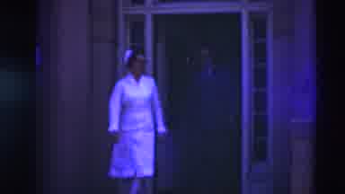Paducah Kentucky USA (1951): Man Leaves The Hospital After Extensive Staff With