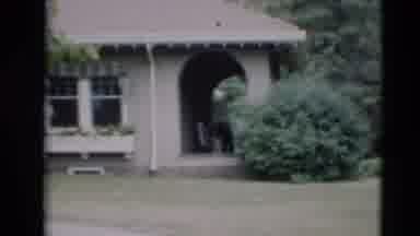 Paducah Kentucky USA (1951): View Of Grey House With Green Tree On A Clear Day