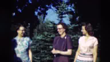 Paducah Kentucky USA (1951): Outside Conversation Among Four Individuals