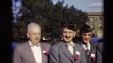 Paducah Kentucky USA (1951): Elder Men Gather Around To Talk To The Camera