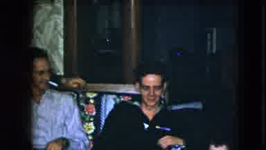 Cleveland Ohio (1951): Young Man In Sailor Uniform Visiting Family Living Room