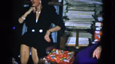Cleveland Ohio (1951): Patient Family Waiting To Open The Stack Of Gifts That Sits