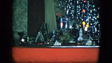 Cleveland Ohio (1951): Model Train That Runs Under A Decorated Christmas Tree