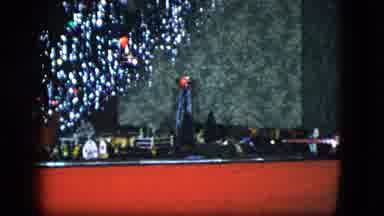 Cleveland Ohio (1951): Side View Of A Detailed Model Train That Frames A Tiny Down