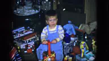 Cleveland Ohio (1951): A Little Child Is Playing In Their Toy She Enjoy Themselves