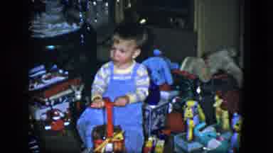 Cleveland Ohio (1951): The Boy Is Playing And Sitting On The Horse Toy